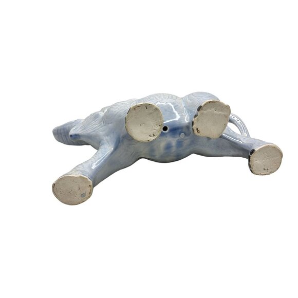 Vintage Porcelain Lusterware Iridescent Good Luck Elephant Figurine - Picture 7 of 7